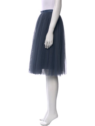Needle & Thread Mesh Accents Knee-Length Skirt