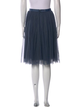 Needle & Thread Mesh Accents Knee-Length Skirt