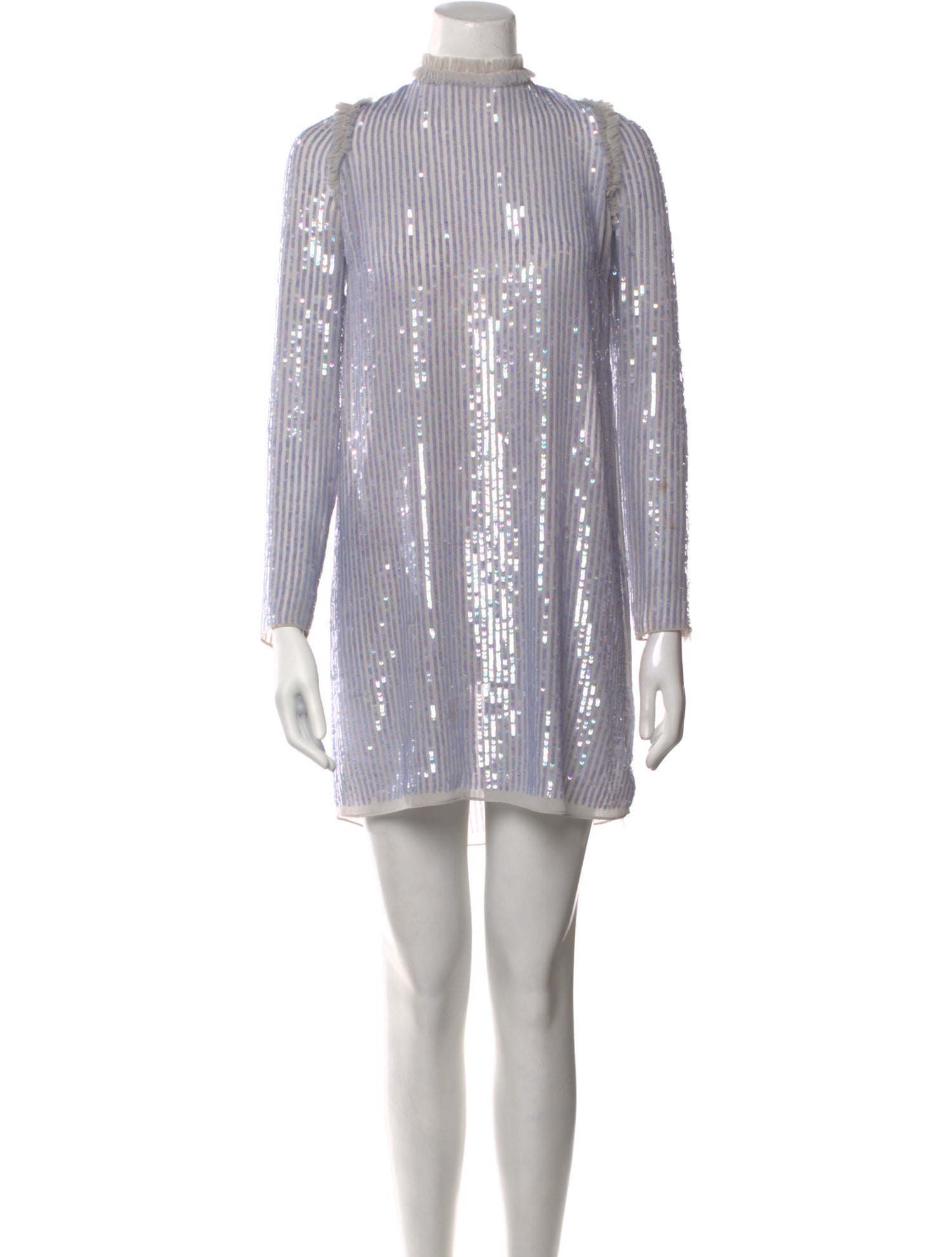 Needle & Thread Mock Neck Mini Dress