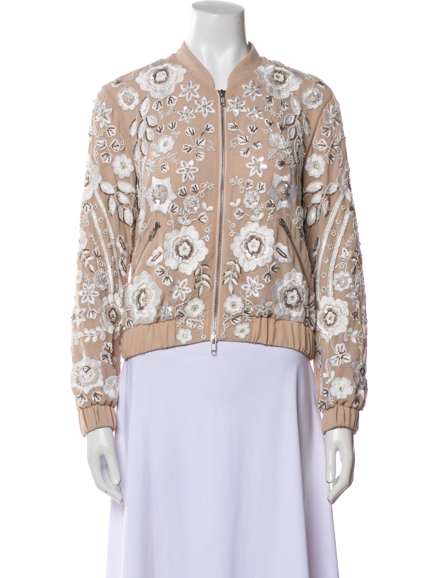 Needle & Thread Floral Print Bomber Jacket