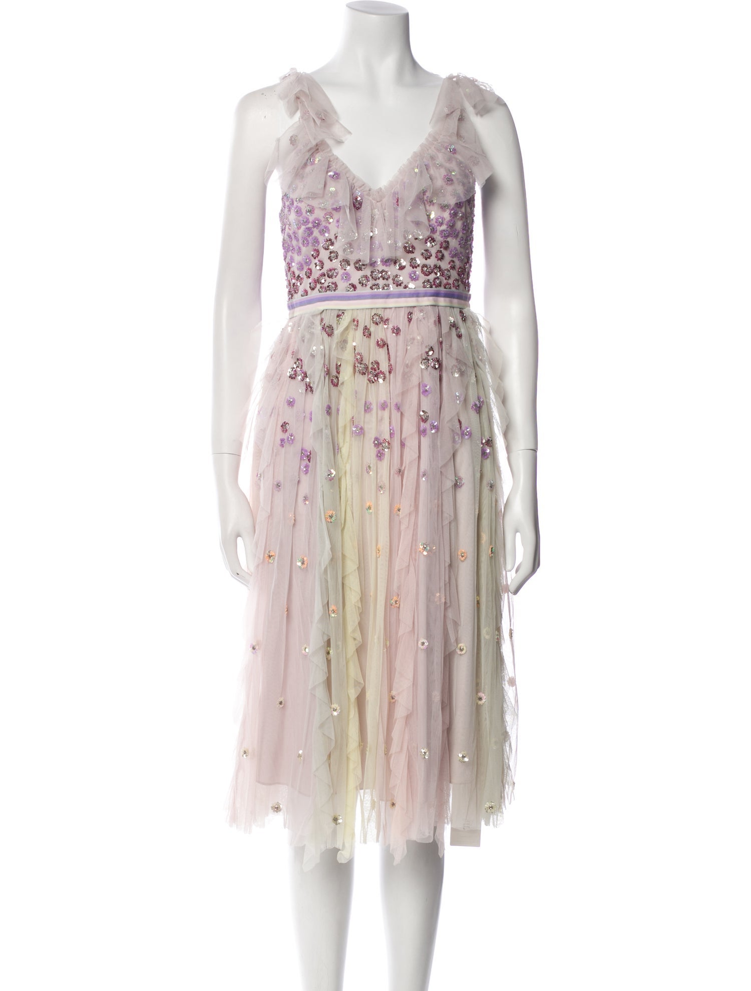 Needle & Thread Nylon Midi Length Dress