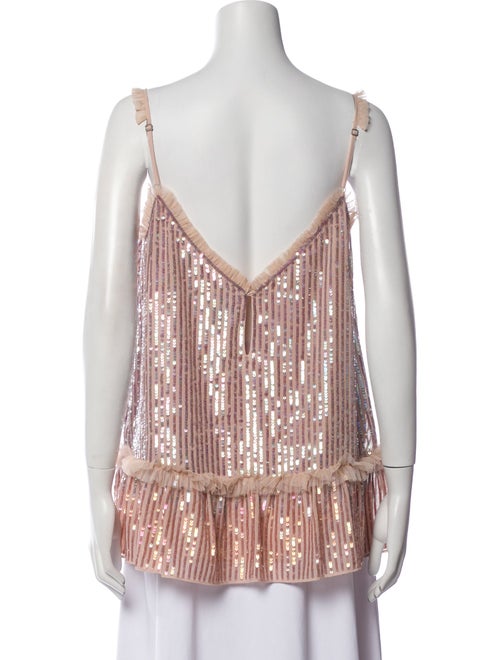 Needle & Thread Patterned V-Neck Top