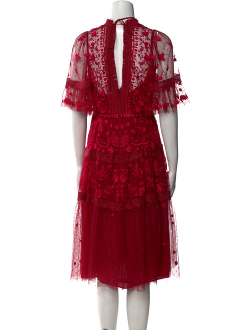 Needle & Thread Lace Pattern Midi Length Dress