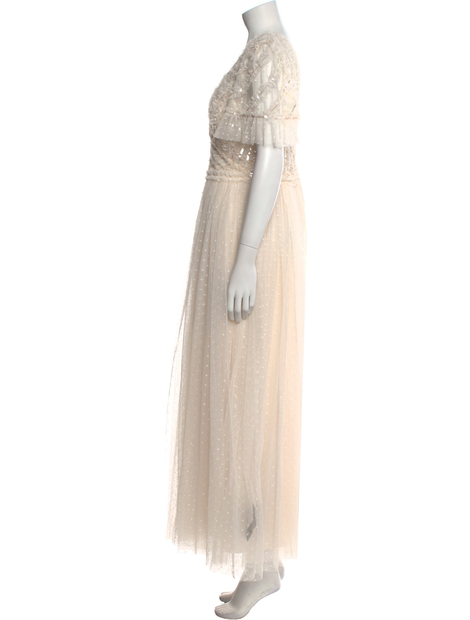 Needle & Thread V-Neck Long Dress w/ Tags