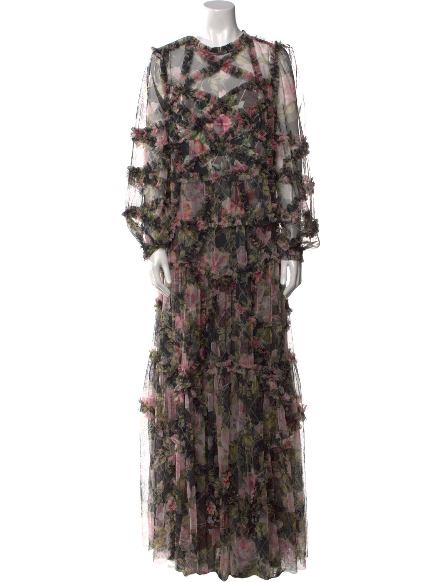 Needle & Thread Floral Print Long Dress