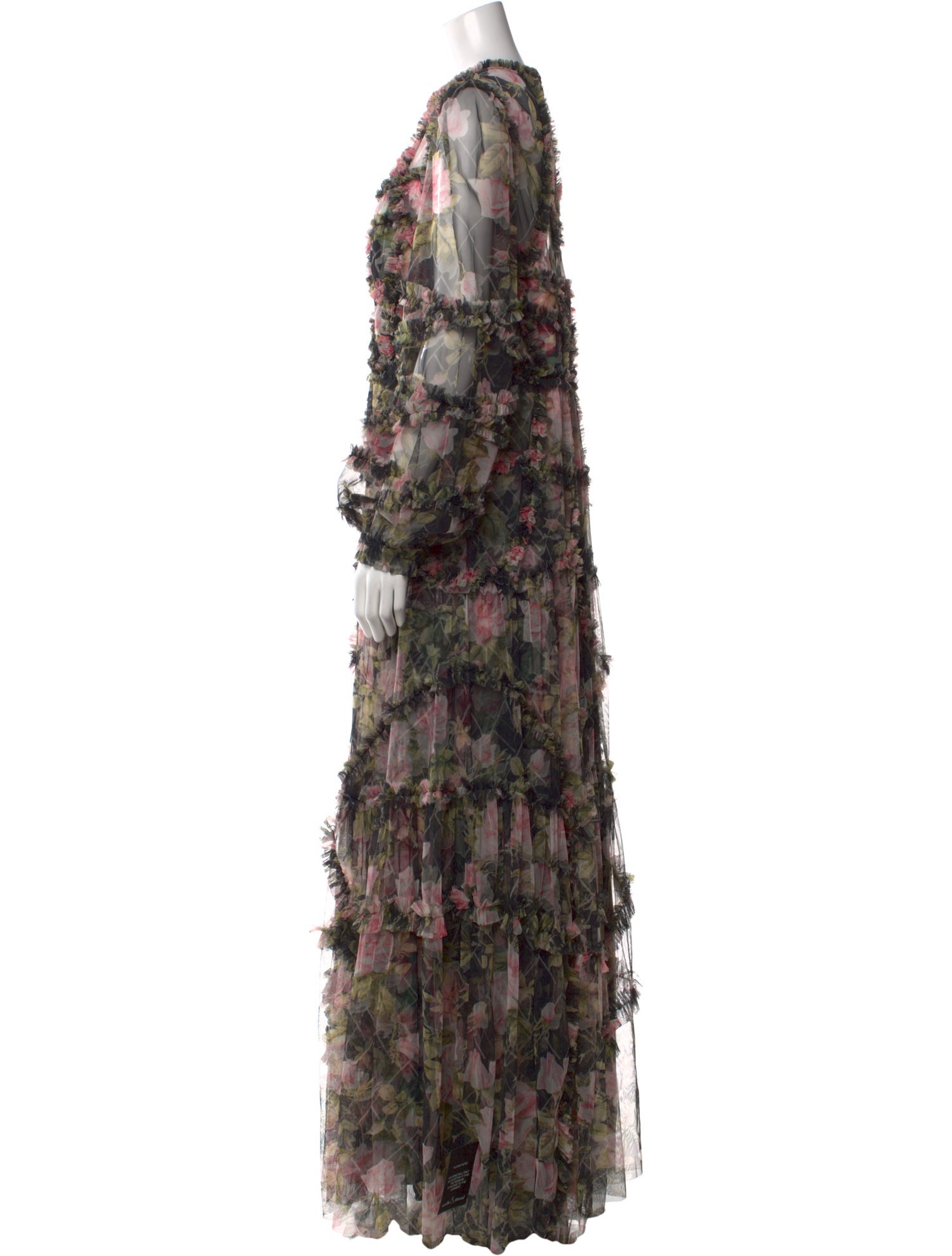 Needle & Thread Floral Print Long Dress