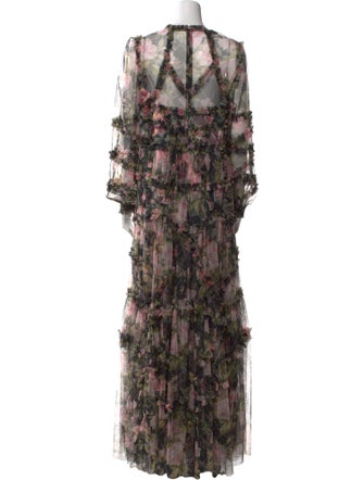 Needle & Thread Floral Print Long Dress