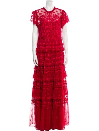 Needle & Thread Floral Print Long Dress