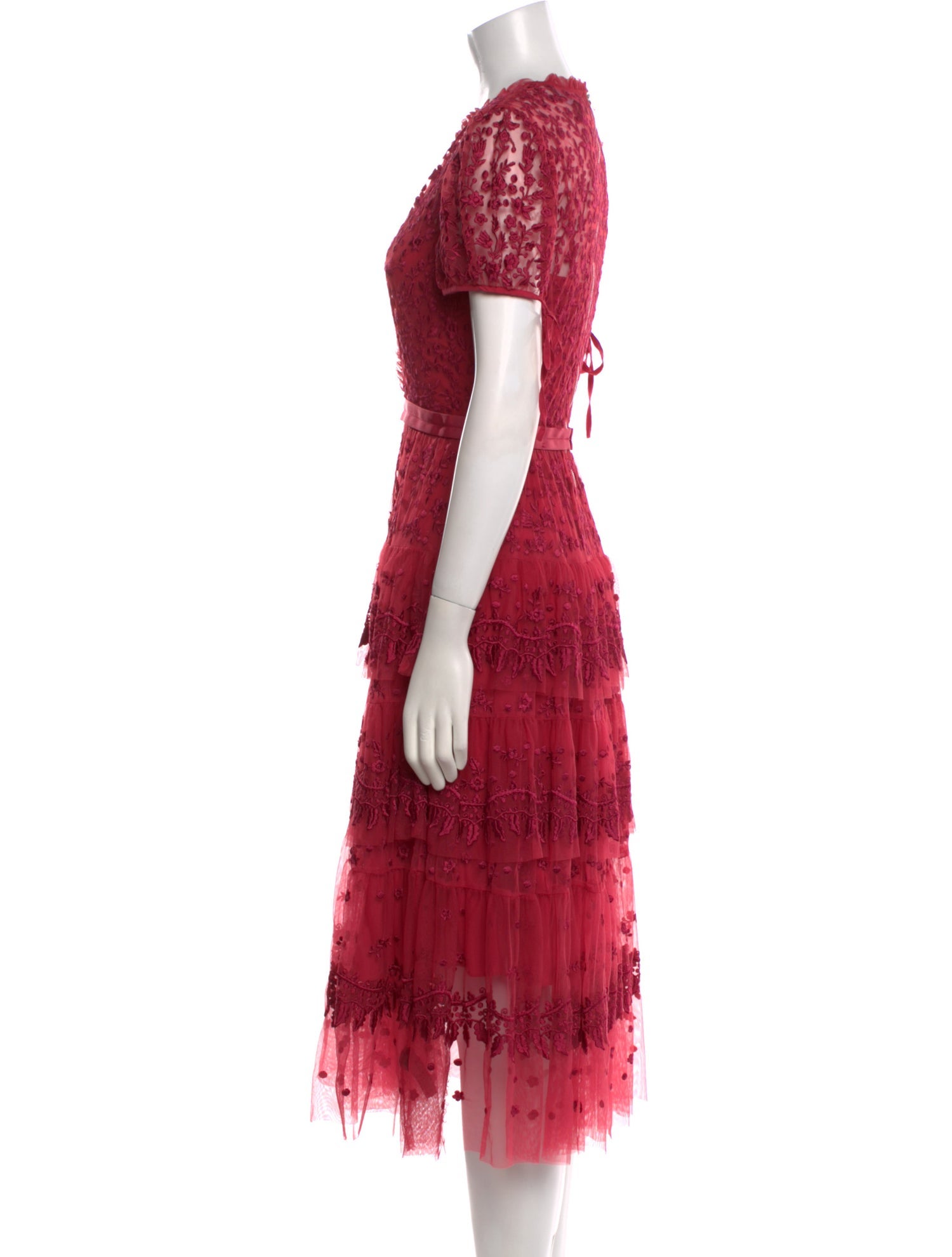 Needle & Thread Lace Pattern Midi Length Dress