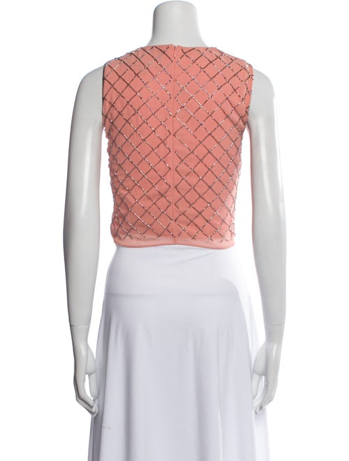 Needle & Thread Floral Print Scoop Neck Crop Top