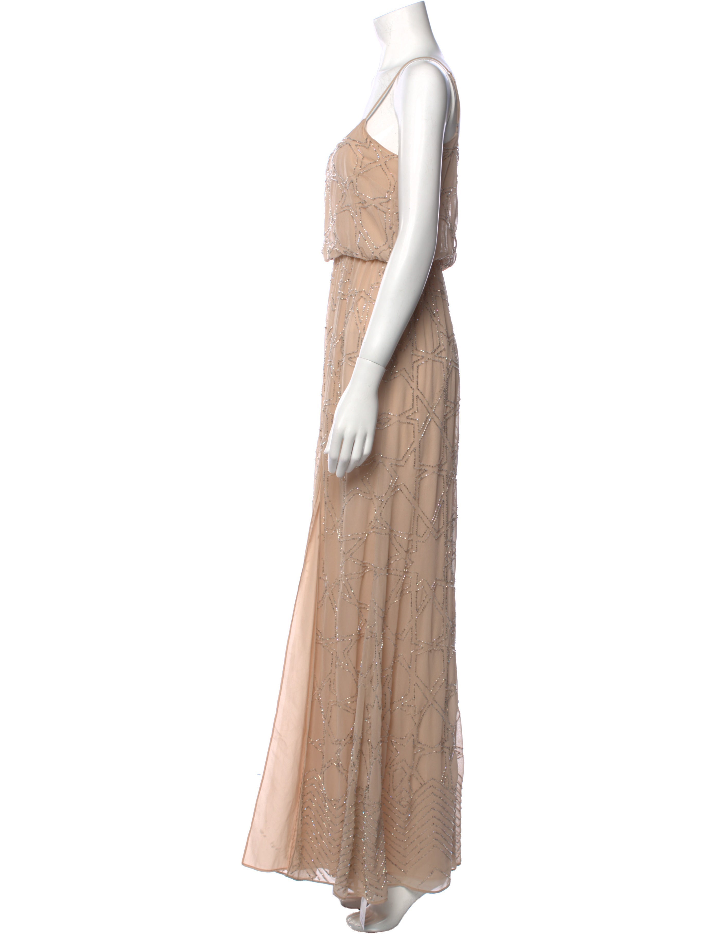 Needle & Thread Square Neckline Long Dress