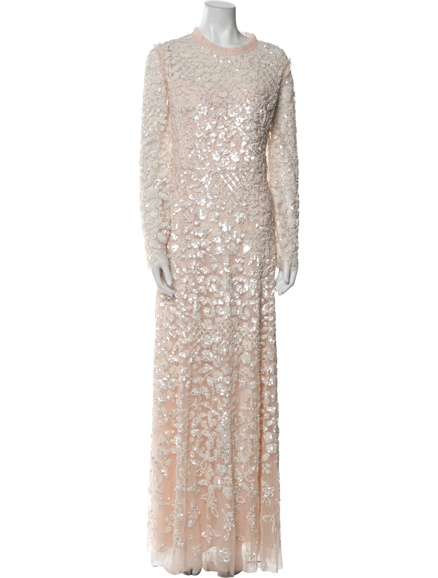 Needle & Thread Crew Neck Long Dress