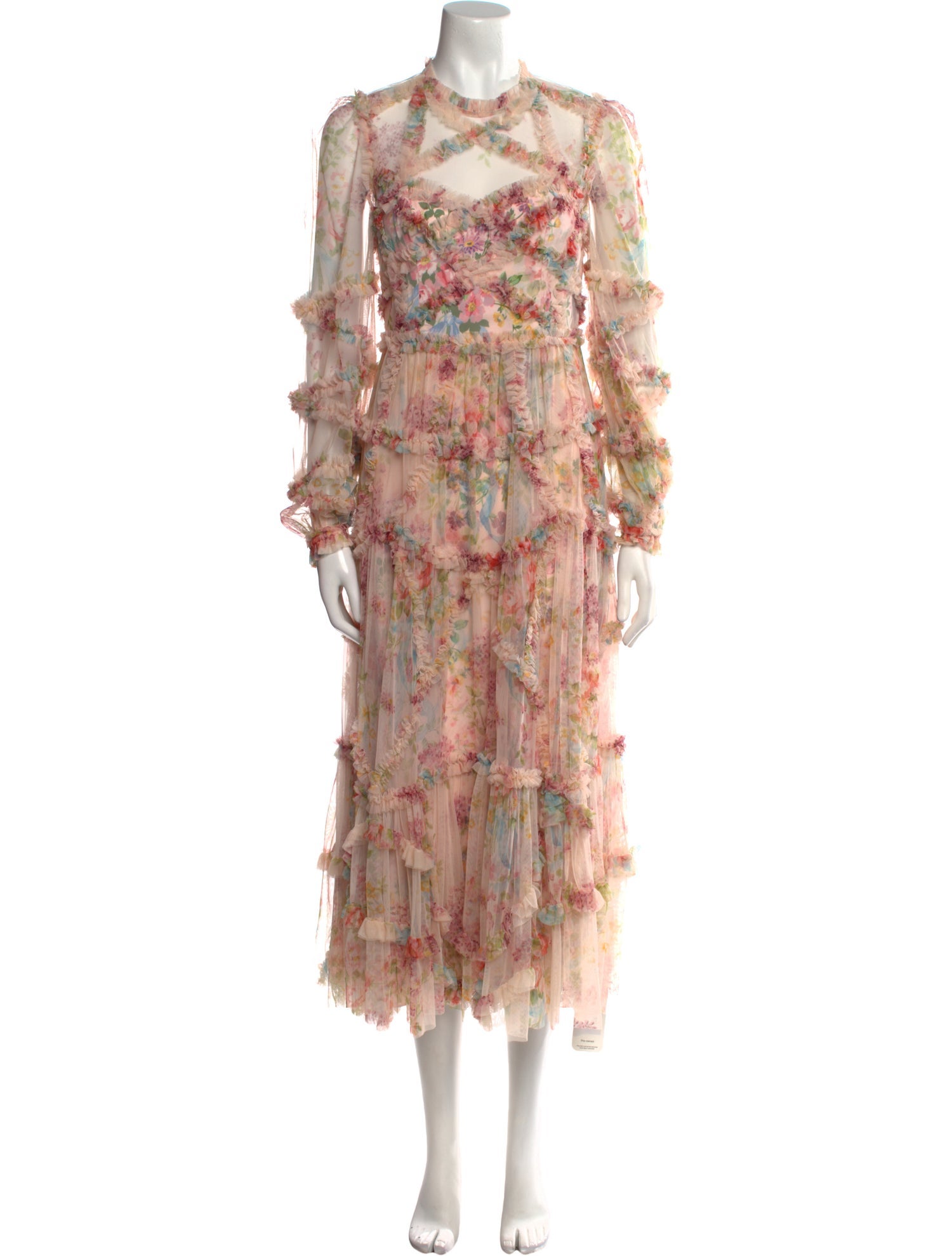 Needle & Thread Floral Print Long Dress