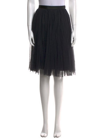 Pre-owned Needle & Thread Mesh Accents Knee-length Skirt W/ Tags In Multi