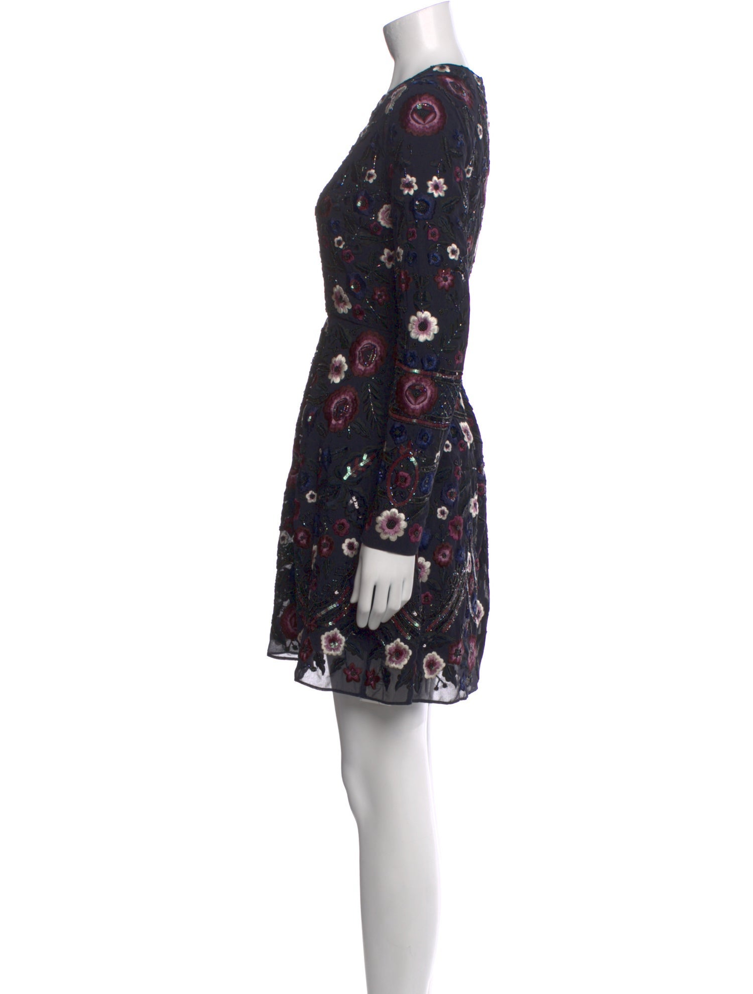 Needle & Thread Floral Print Mini Dress