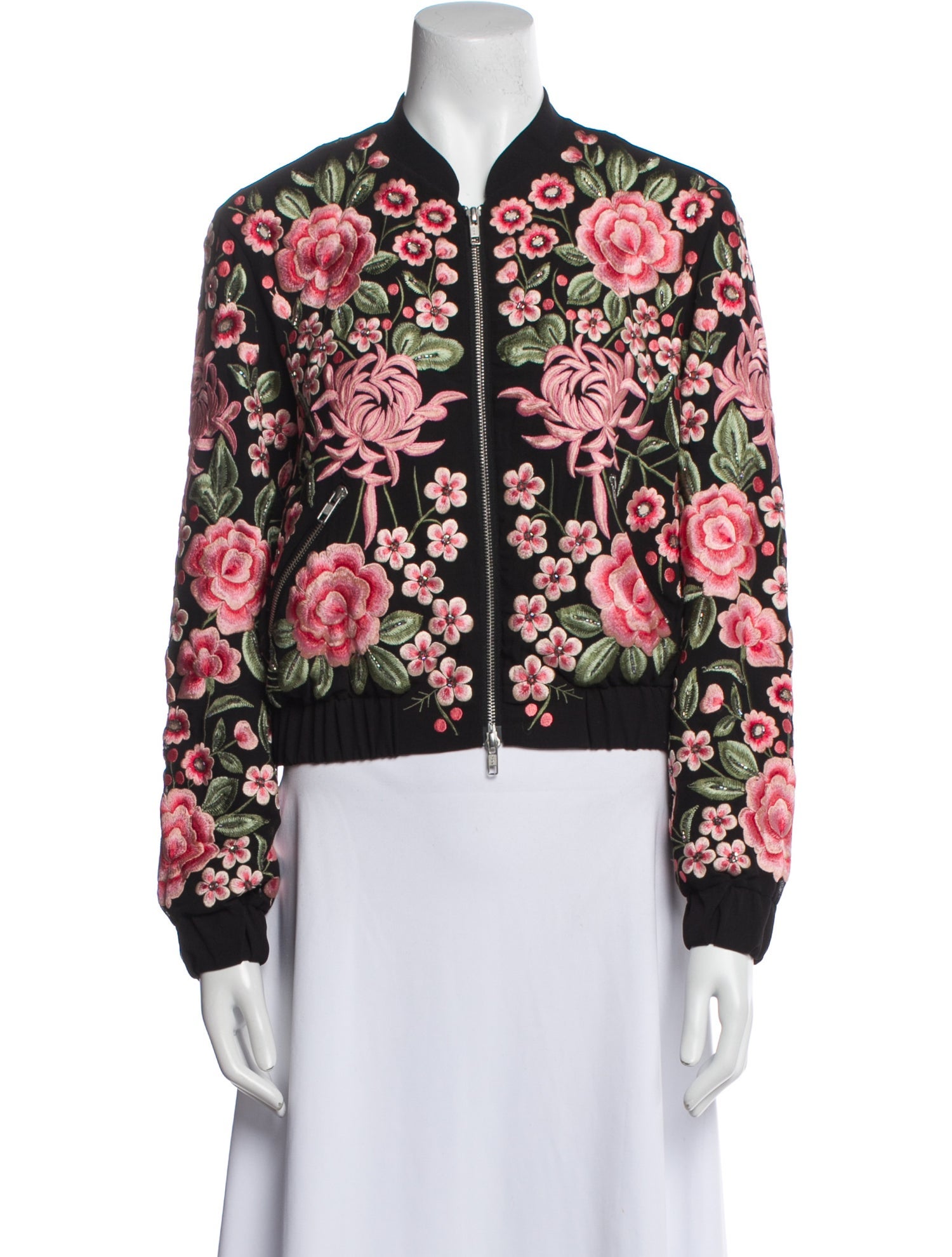 Needle & Thread Floral Print Bomber Jacket