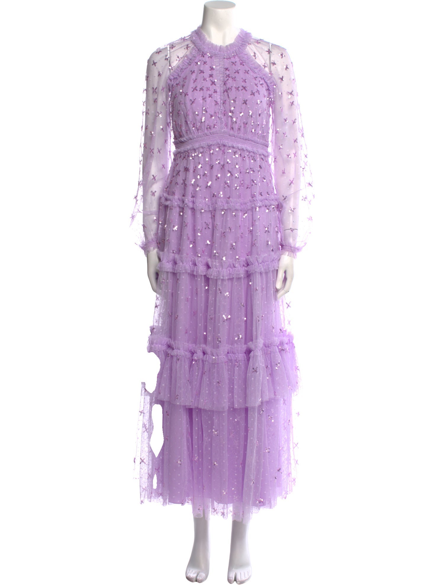 Needle & Thread Lace Pattern Long Dress