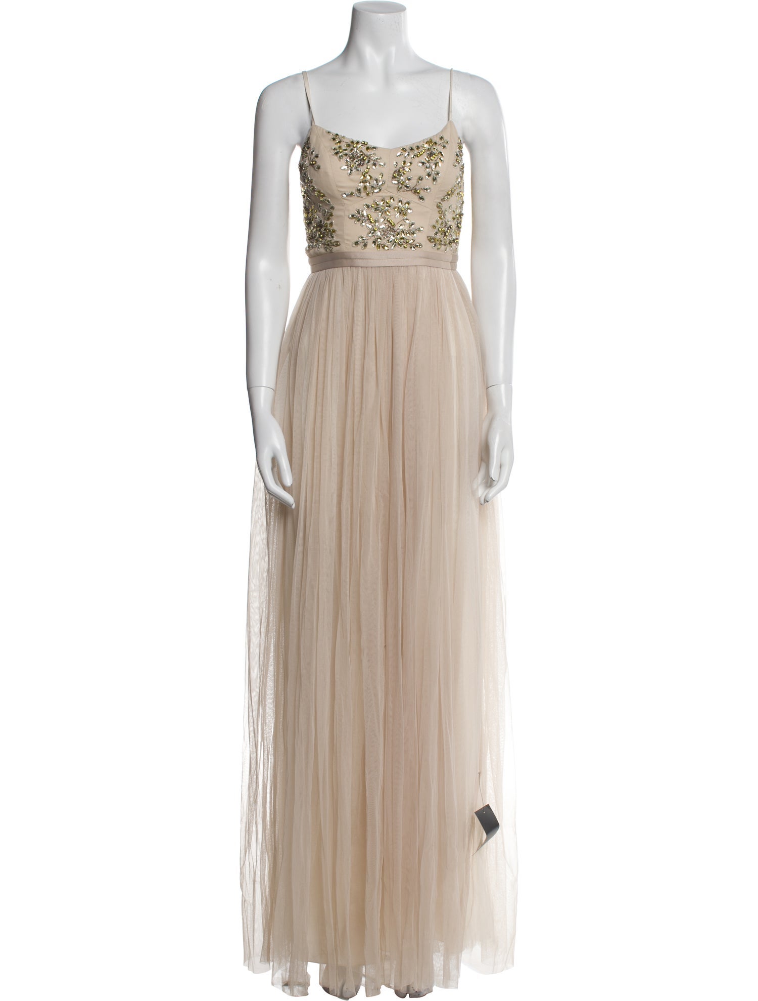 Needle & Thread Square Neckline Long Dress