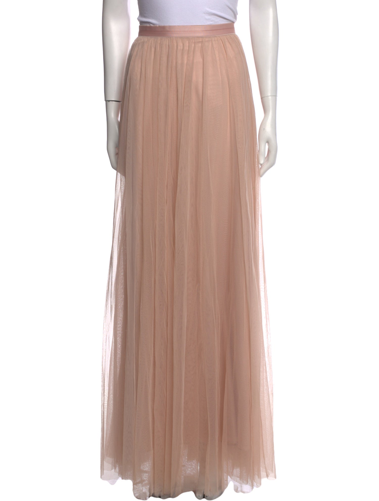 Needle & Thread Mesh Accents Long Skirt