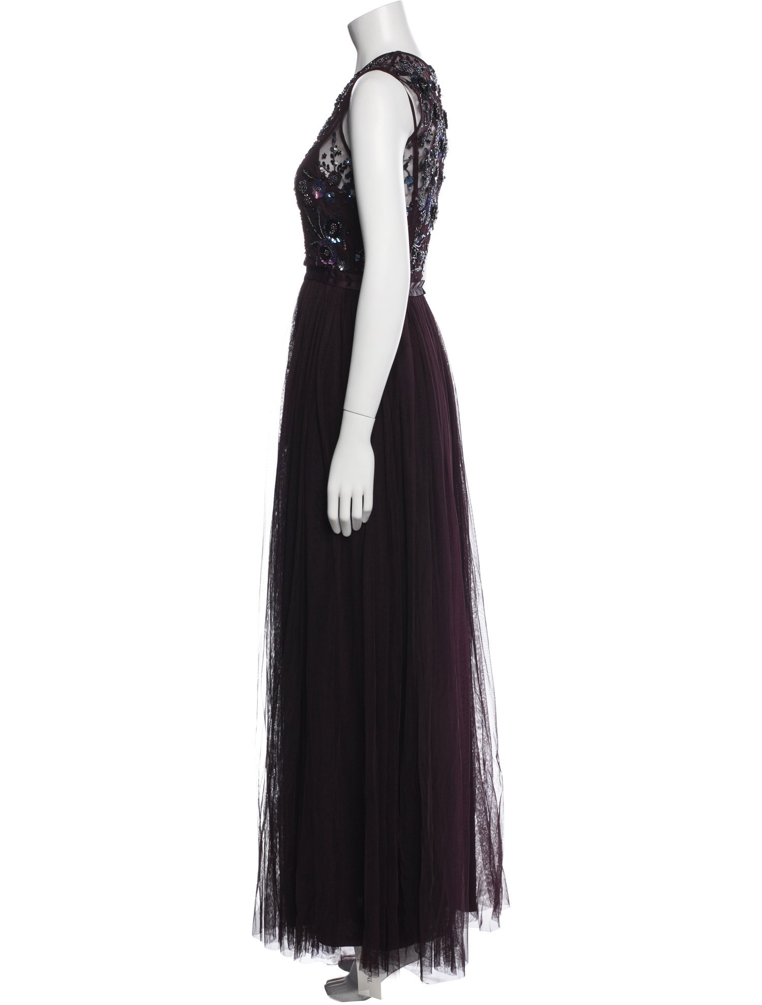 Needle & Thread Crew Neck Long Dress