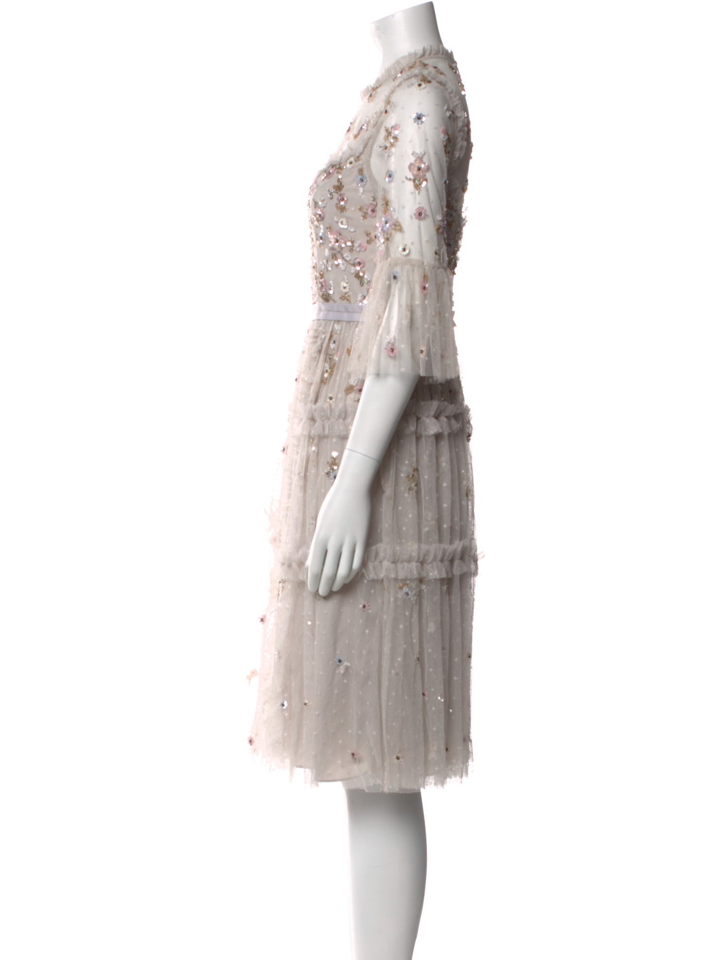 Needle & Thread Floral Print Knee-Length Dress