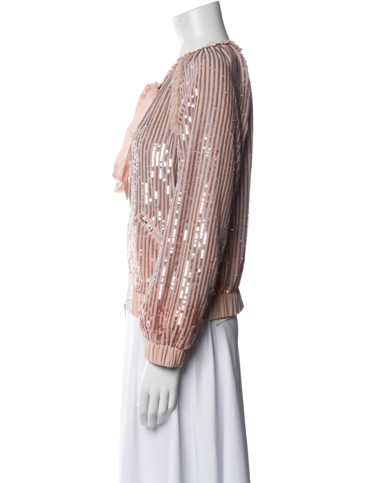 Needle & Thread Striped Evening Jacket