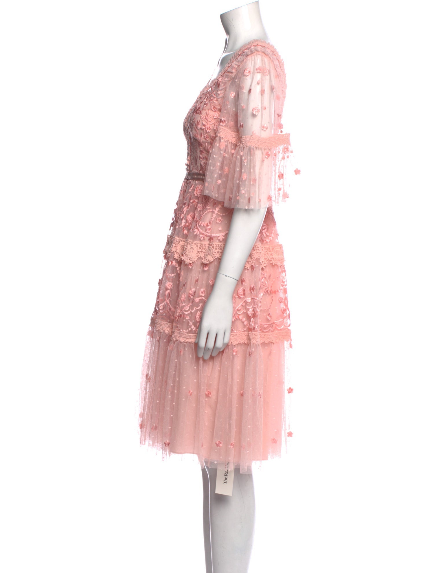 Needle & Thread Lace Pattern Knee-Length Dress