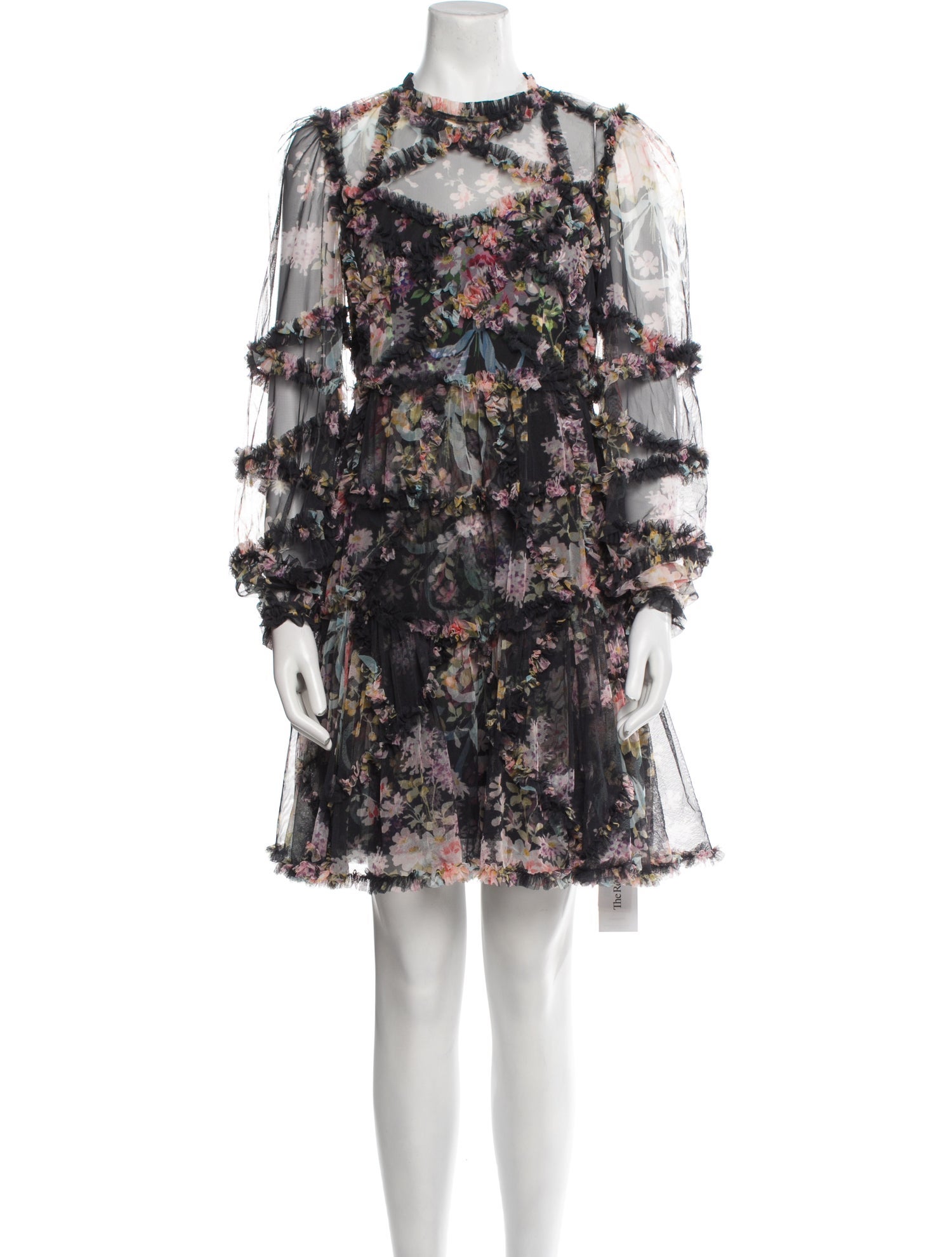 Needle & Thread Floral Print Mini Dress