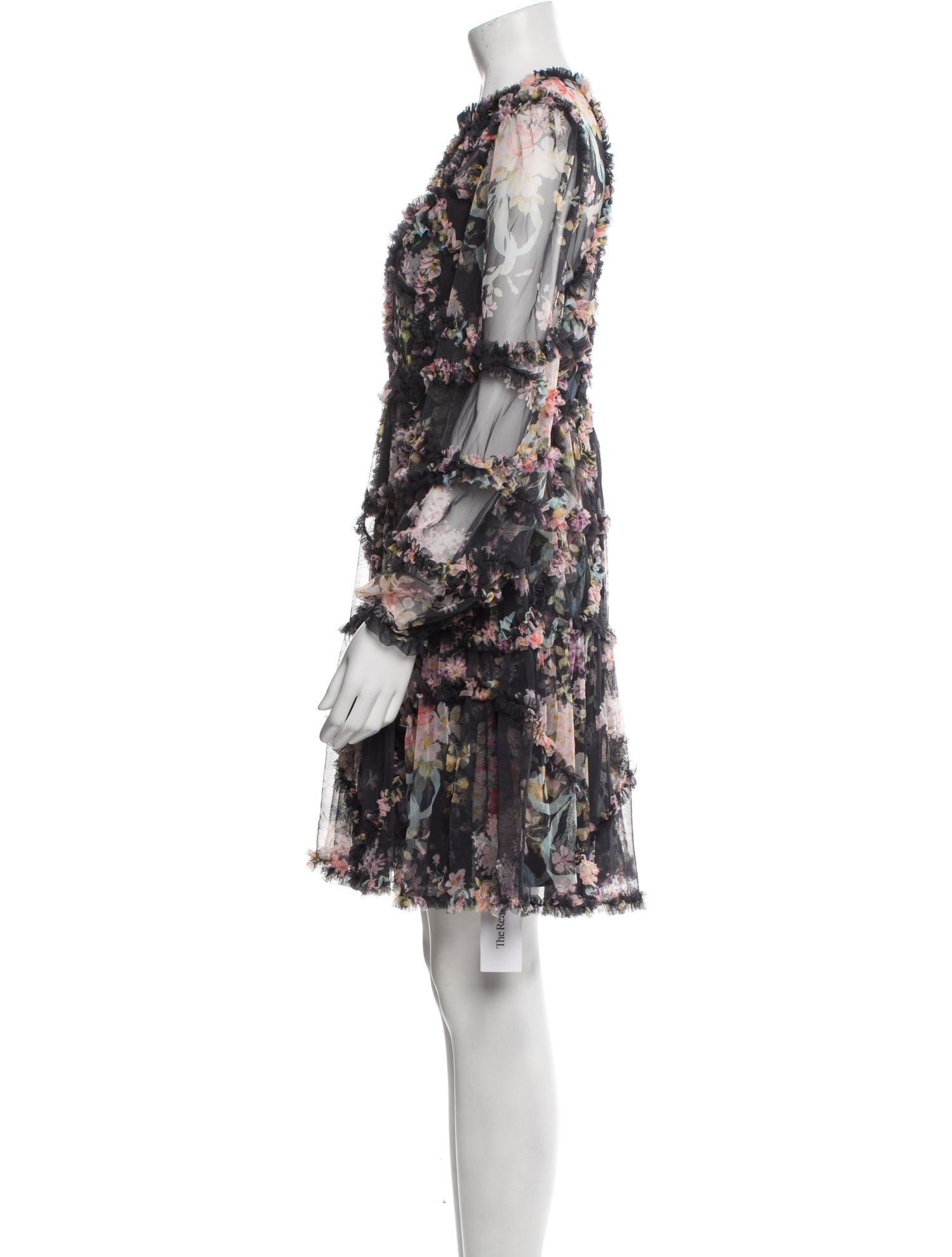 Needle & Thread Floral Print Mini Dress