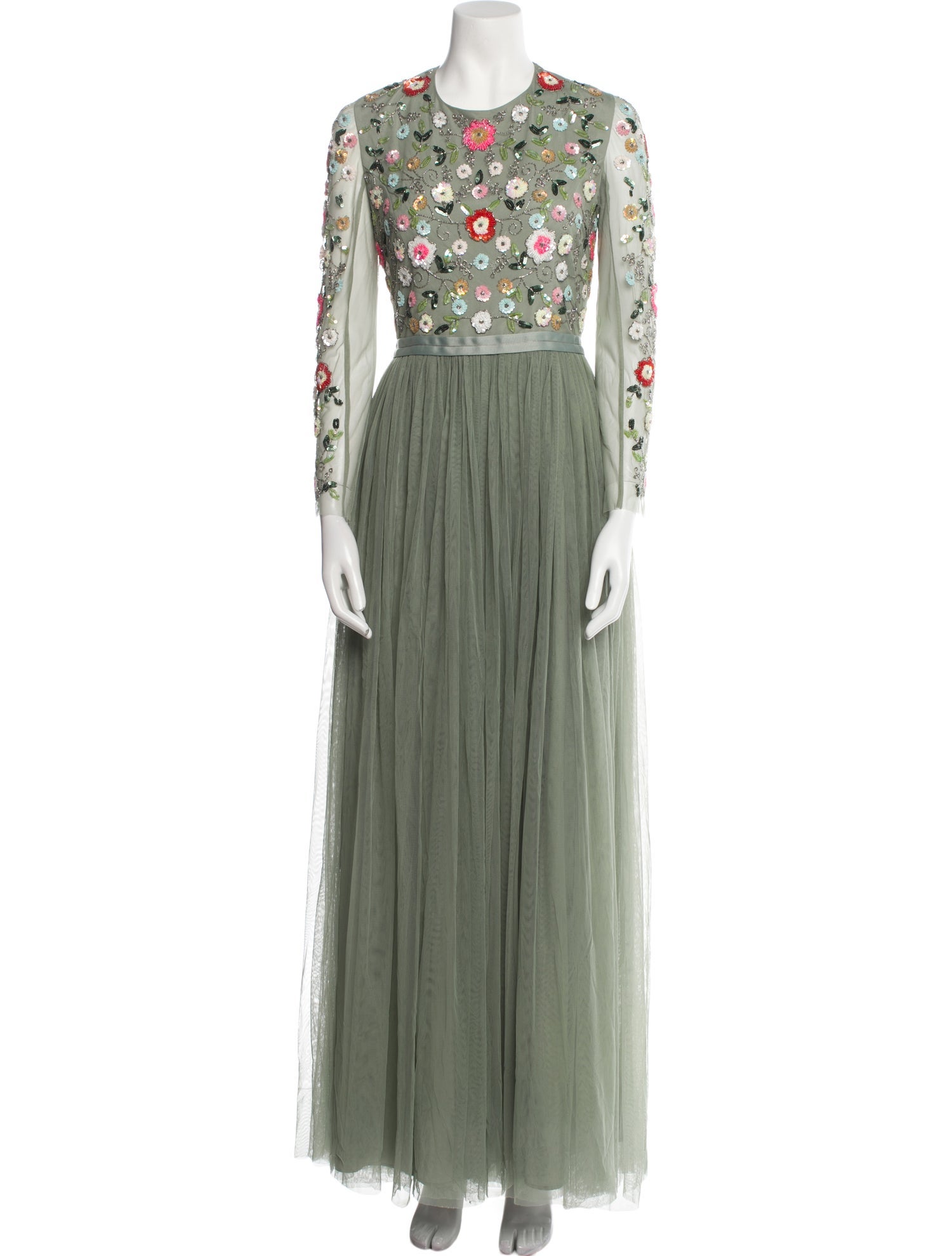 Needle & Thread Crew Neck Long Dress