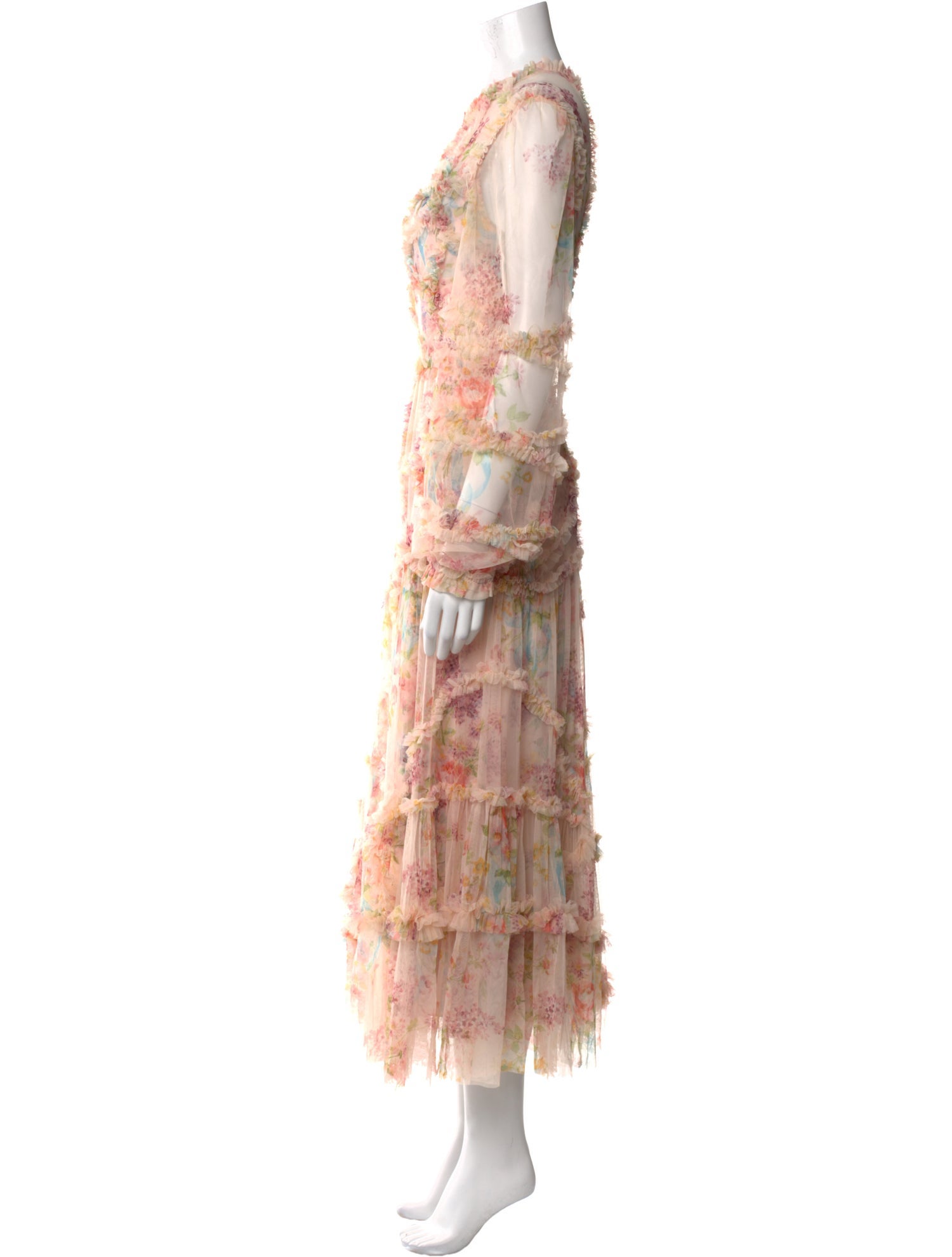 Needle & Thread Floral Print Long Dress