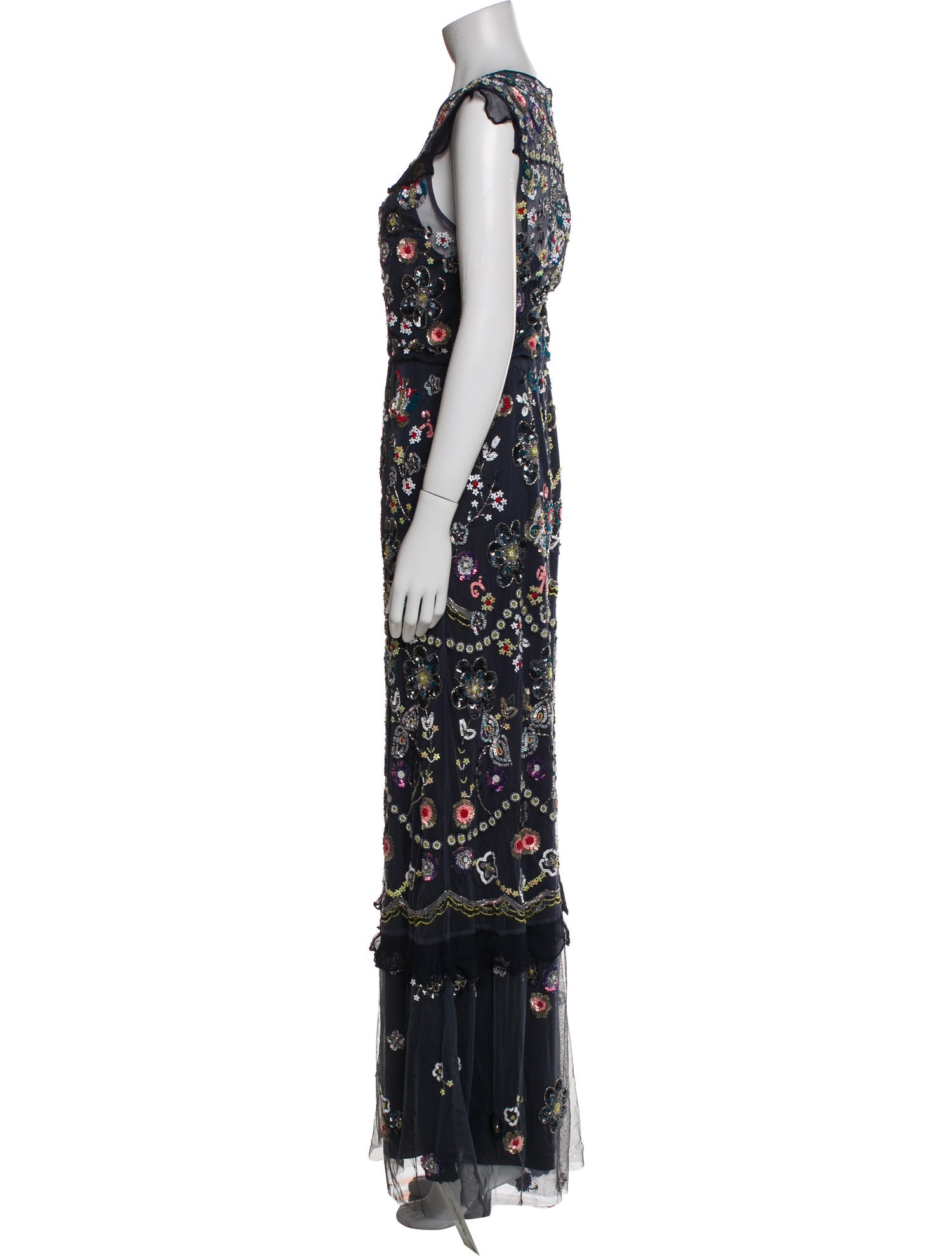 Needle & Thread Floral Print Long Dress