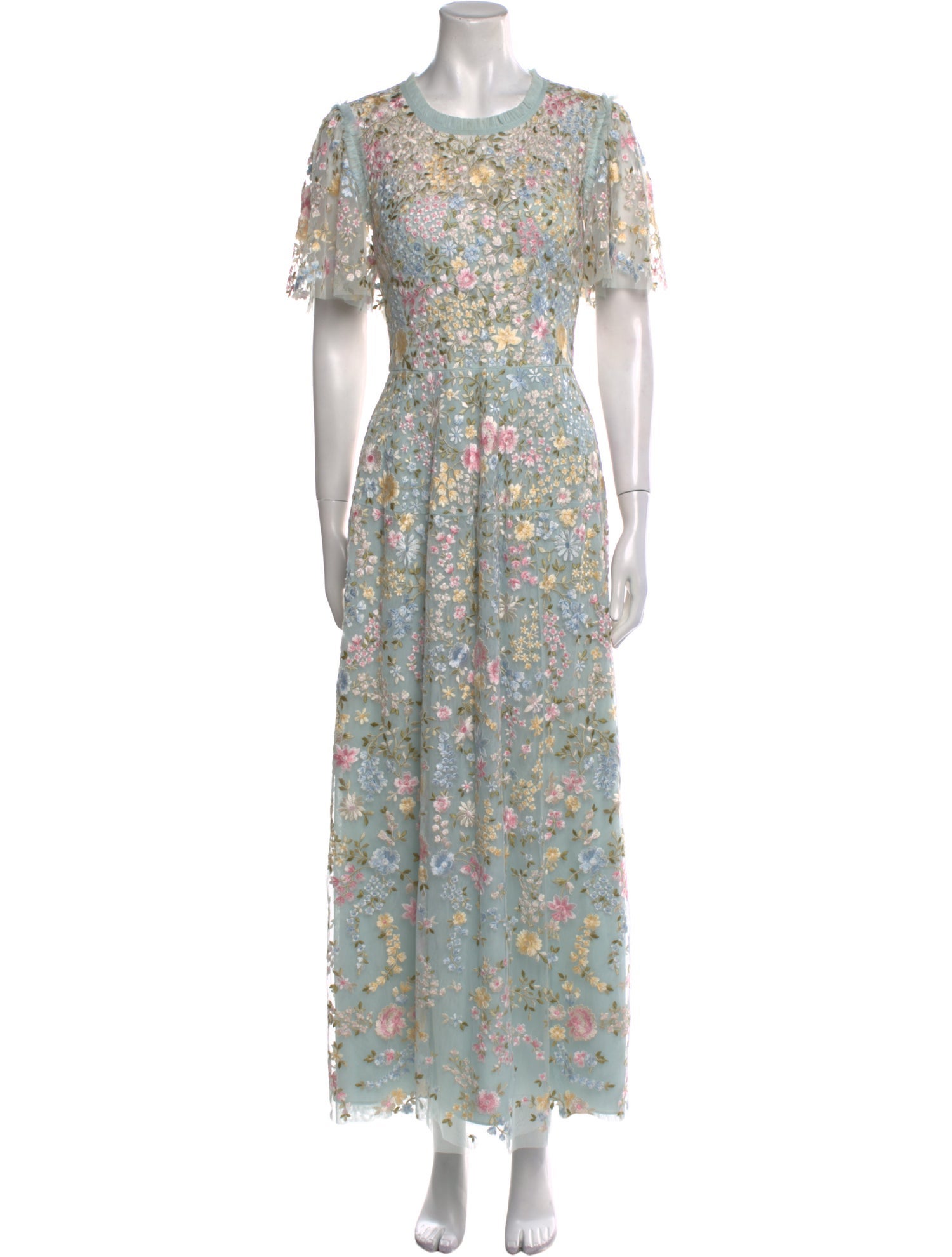 Needle & Thread Floral Print Midi Length Dress