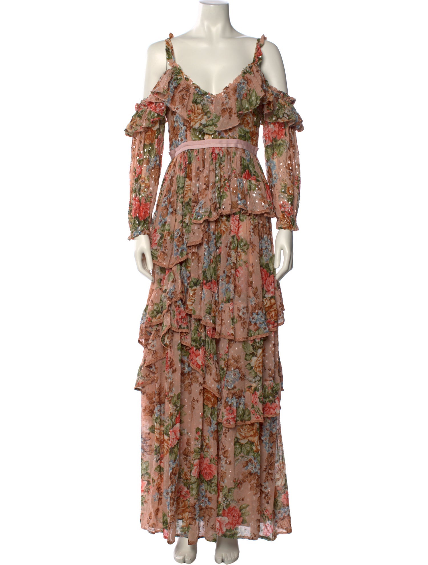 Needle & Thread Floral Print Long Dress