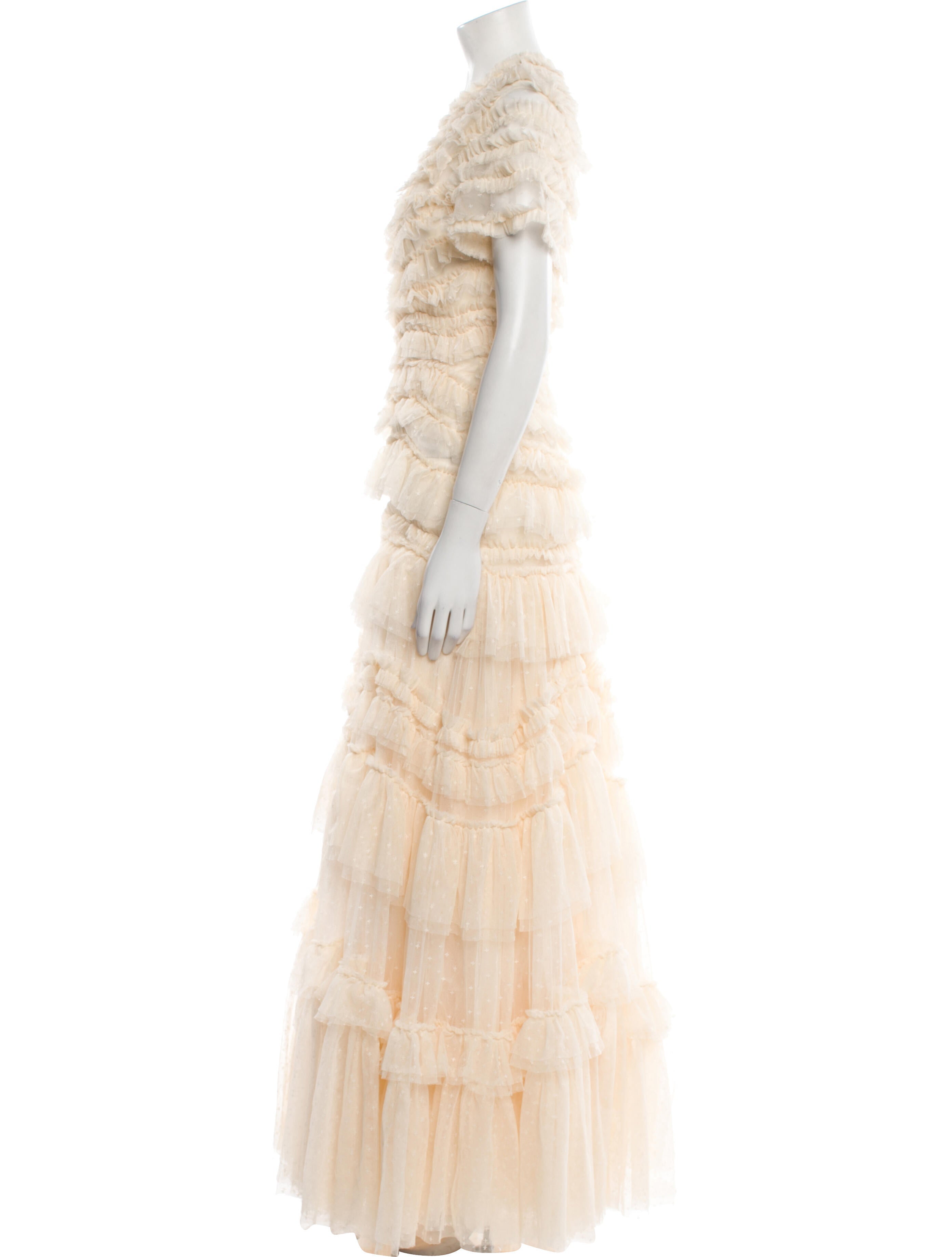 Needle & Thread Lace Pattern Long Dress