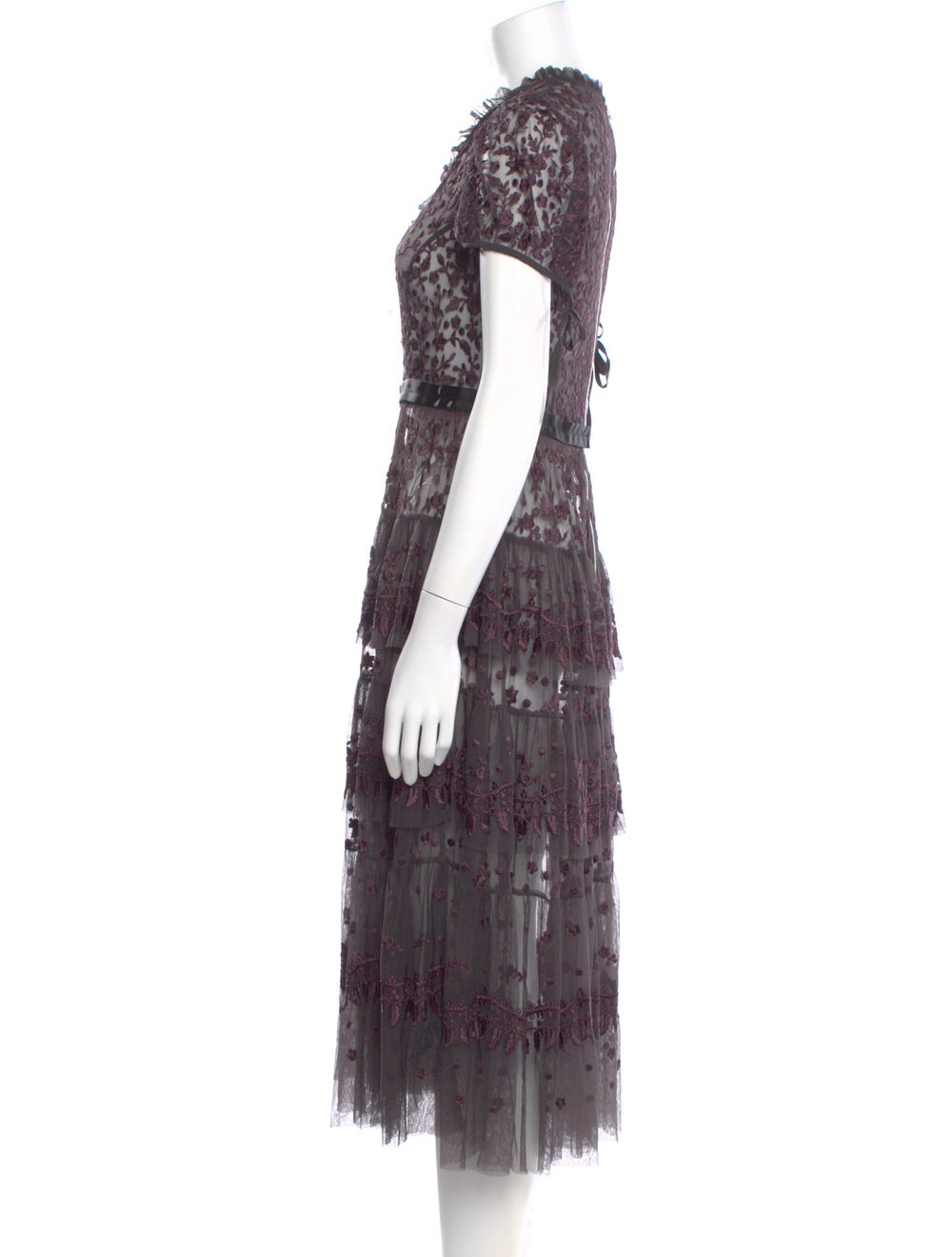 Needle & Thread Lace Pattern Midi Length Dress - image 2