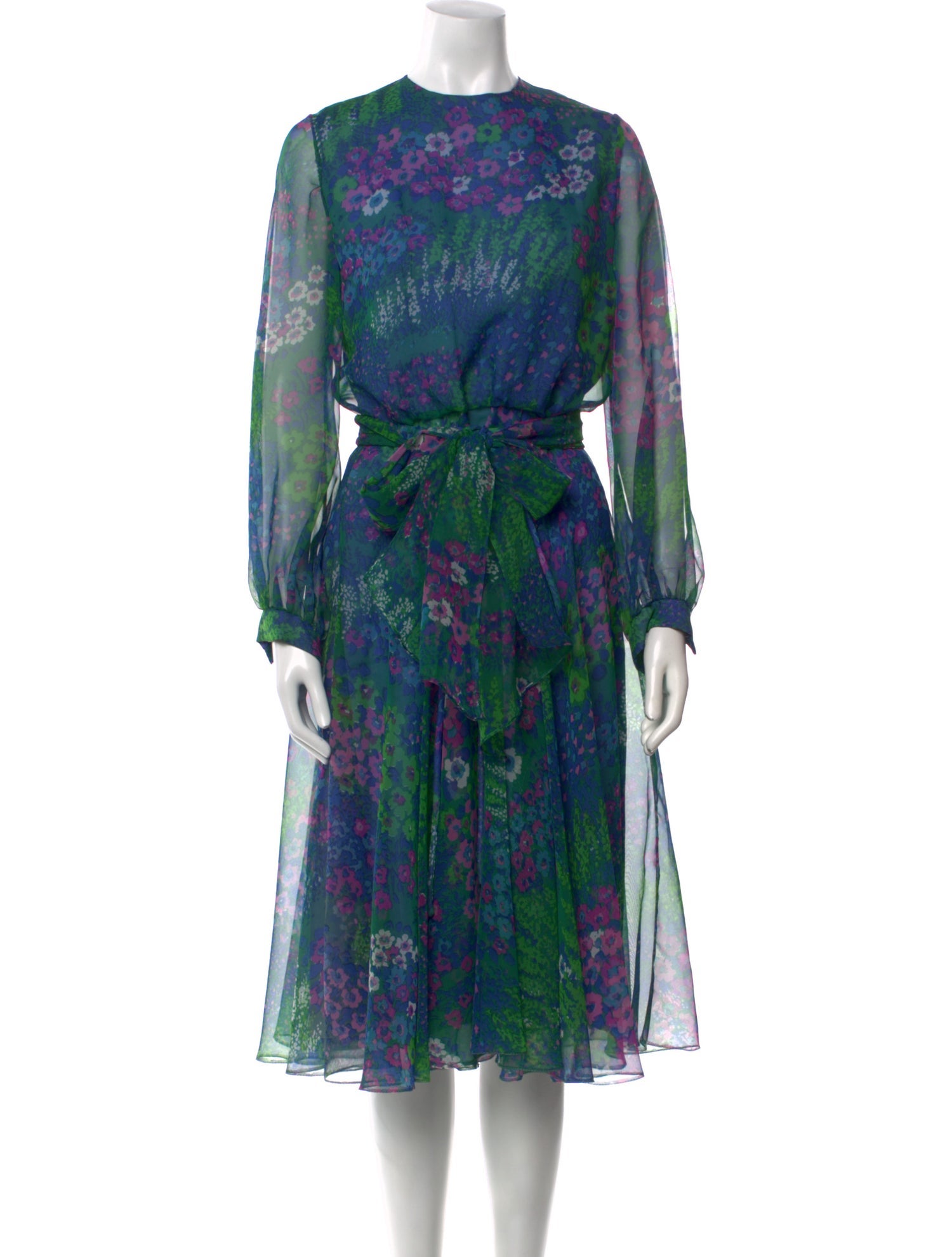 Nat Kaplan Printed Midi Length Dress