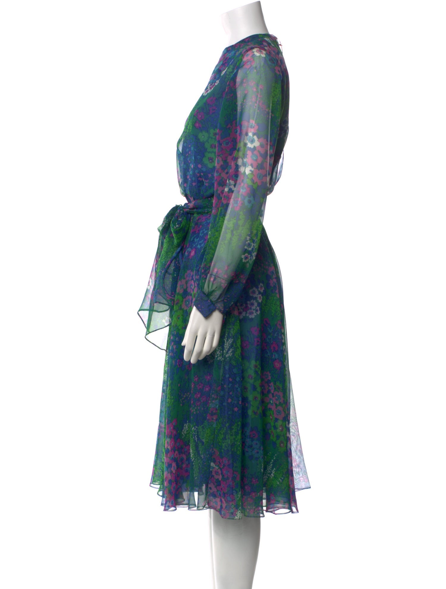 Nat Kaplan Printed Midi Length Dress