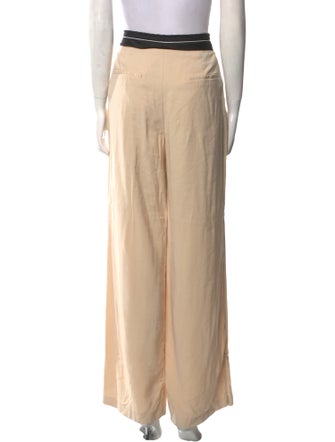 Nonchalant Colorblock Pattern Wide Leg Pants