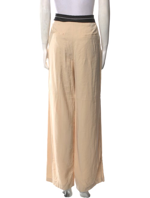 Nonchalant Colorblock Pattern Wide Leg Pants