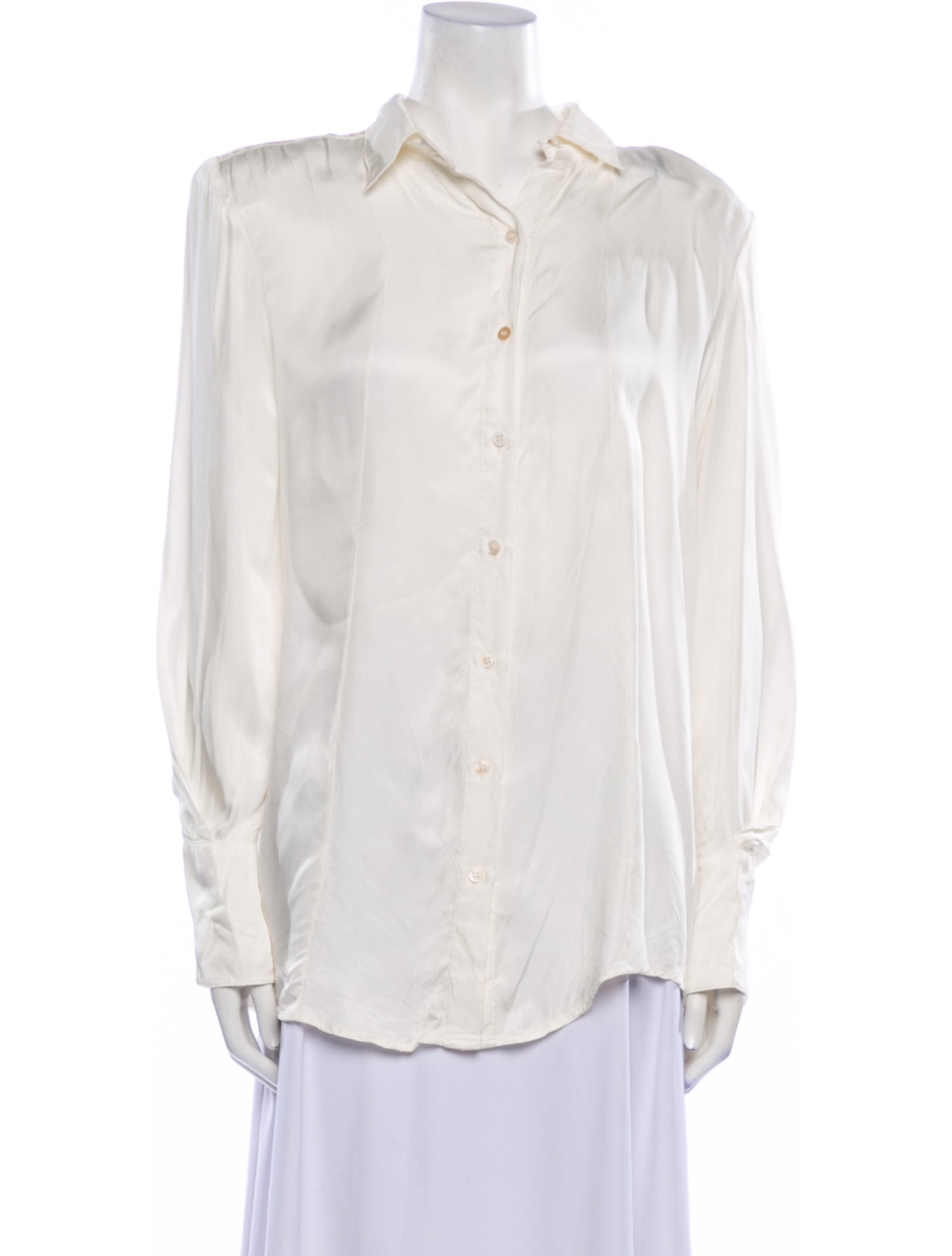Nonchalant Long Sleeve Button-Up Top
