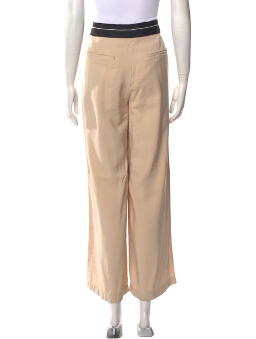 Nonchalant Colorblock Pattern Wide Leg Pants