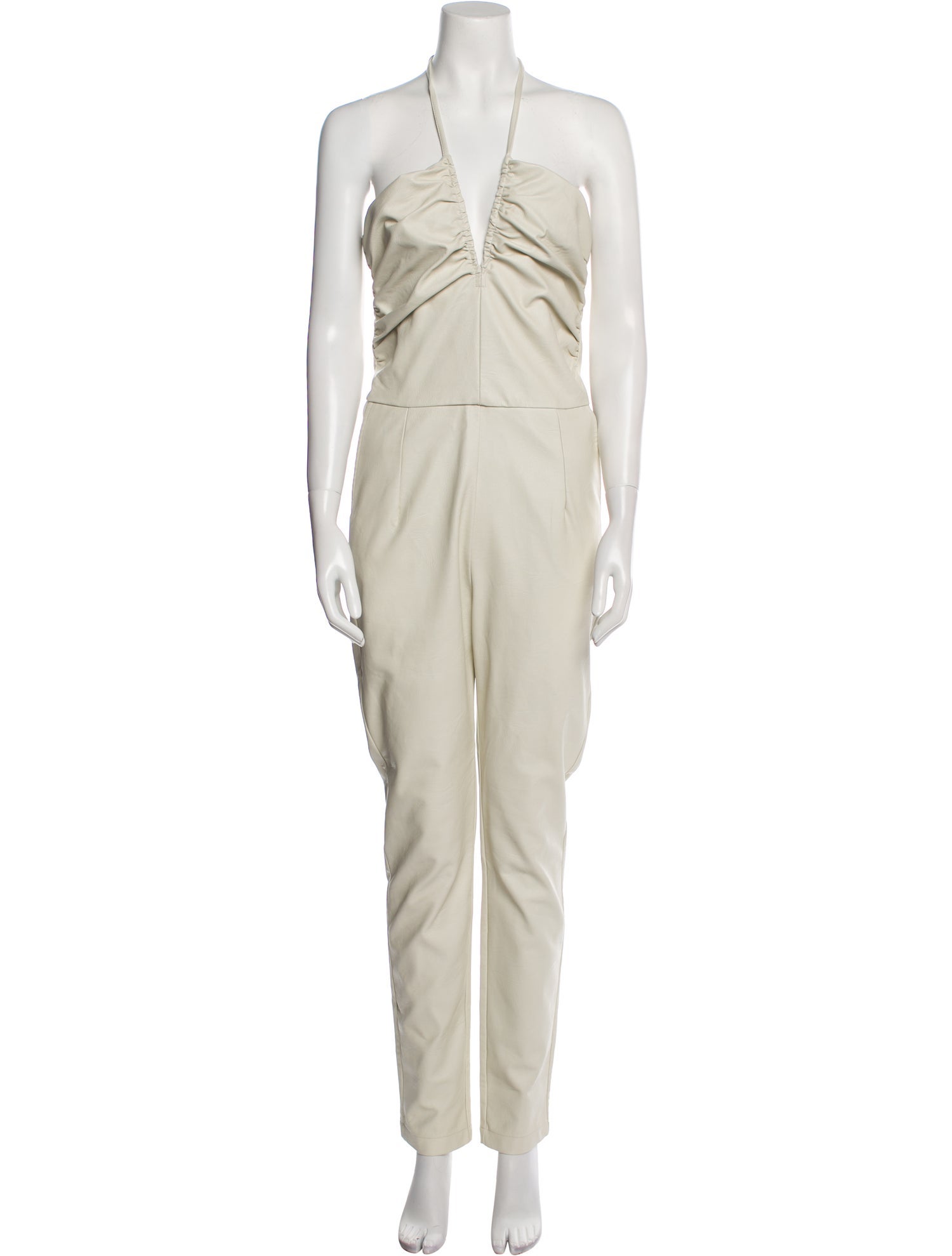 Nonchalant Plunge Neckline Jumpsuit