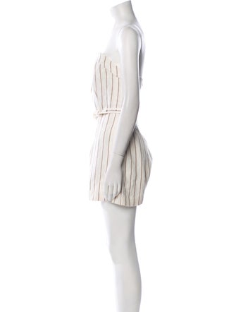 Nonchalant Linen Striped Romper