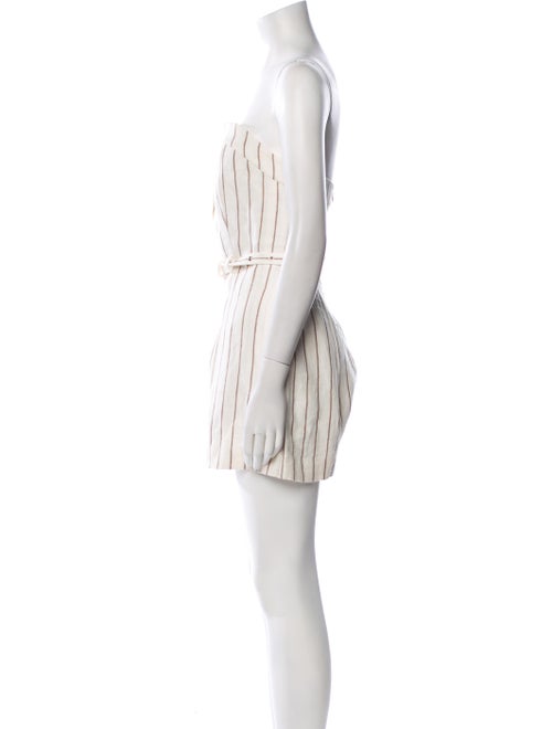 Nonchalant Linen Striped Romper