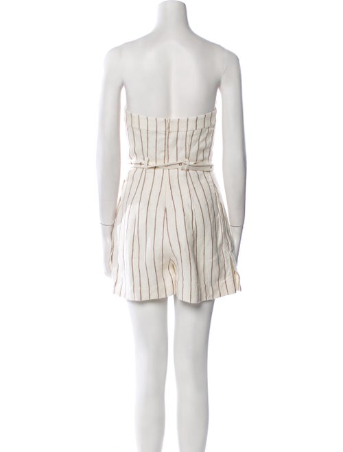 Nonchalant Linen Striped Romper