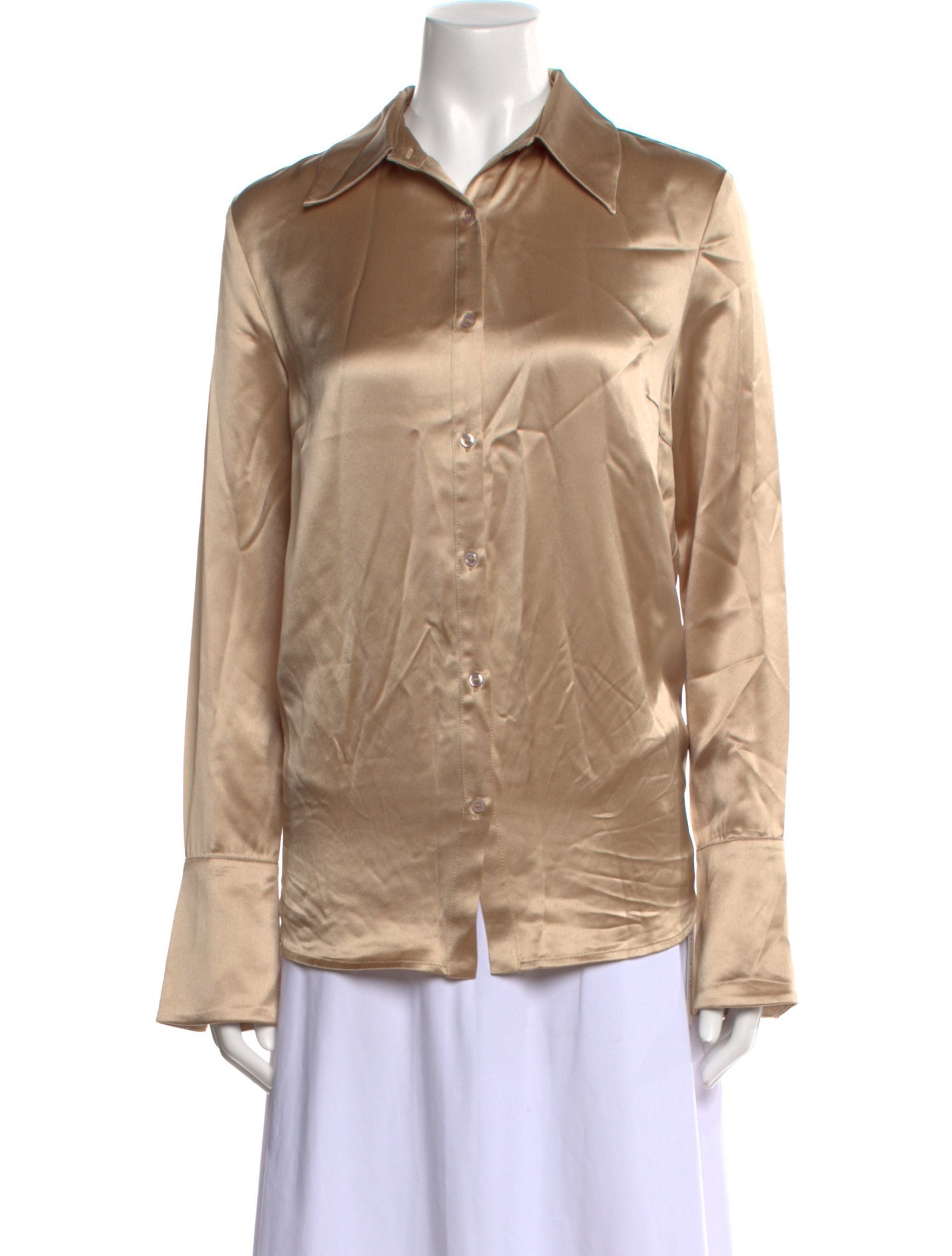 Nonchalant Long Sleeve Button-Up Top