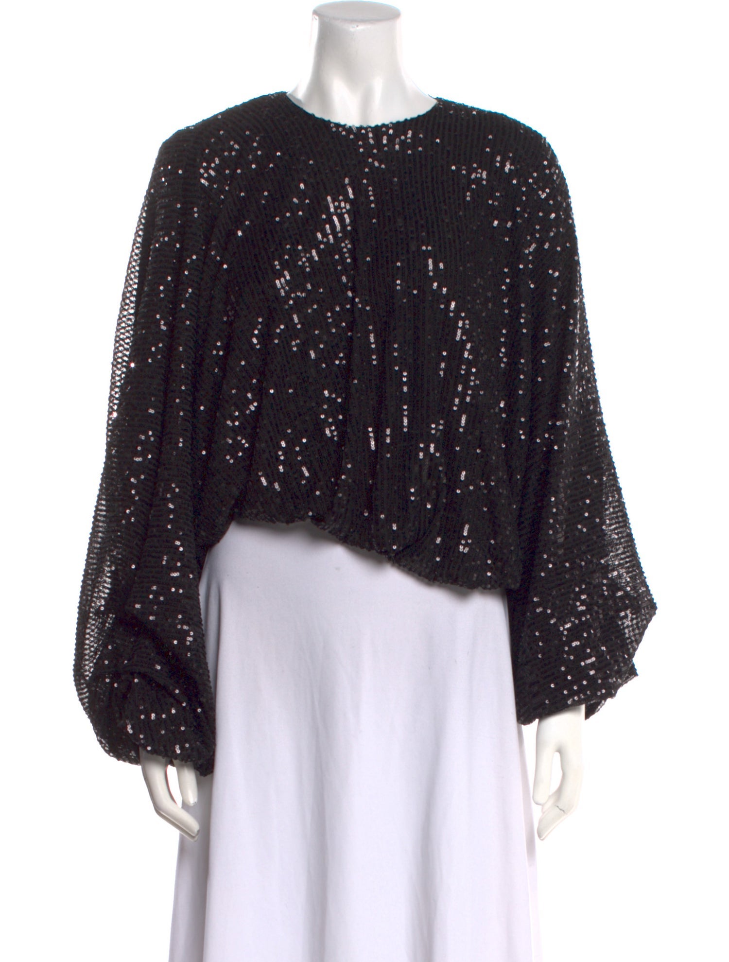 Nonchalant Crew Neck Long Sleeve Crop Top w/ Tags