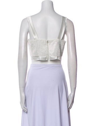 Nonchalant Square Neckline Sleeveless Crop Top