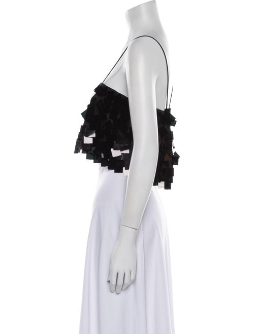 Nonchalant Printed Square Neckline Crop Top